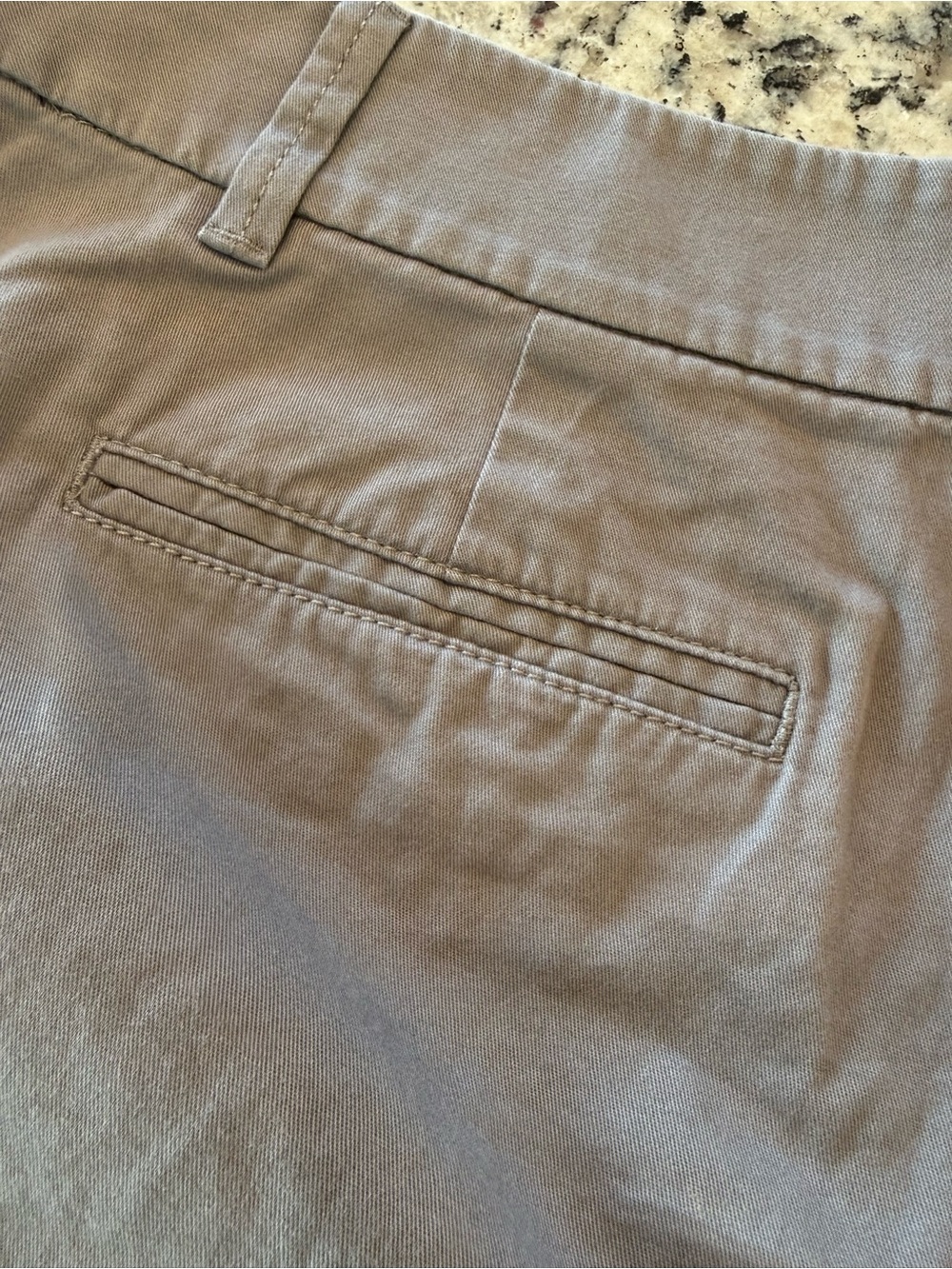 LOFT Taupe Mid-Rise Chino Shorts 10 - Picture 10 of 14